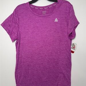 Reebok Womens XL Purple Athletic Short Sleeve T Shirt New With Tags